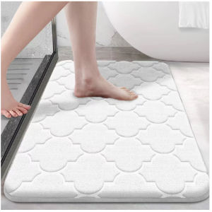 Anti-Slip Bathroom Mat Memory Foam Ultra Soft Non-Slip Water Absorbent Machine Washable MY-032