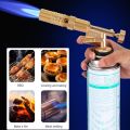Cassette gun heads Burner Flame Gun High Temperature Copper Gas Torch Brazing Barbecue Kitchen Baking Tool Flamethrower. 