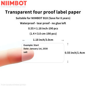 NIIMBOT N1 / B18 label printer waterproof oil-proof Self adhesive Three pet Thermal sensitivity Printing paper supermarket commodity Code printer Code paper switch key colour label Sticker waterproof Tag paper