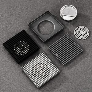 NOCASE Large Drainage Bathroom Floor Drain 304 Stainless Steel Insect-proof Drain Filter Durable Sewer Deodorant Shower Drains Bathtub Drain Toilet