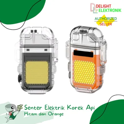 Korek Api Electric Anti Air Lampu LED COB Lighter Electric Waterproof