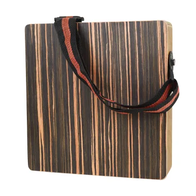 Cajon Drum Compact Portable Travel Box Drum Cajon Flat Hand Cajon Drum With Adjustable Strap Performance Music InstrumentFast shipping
