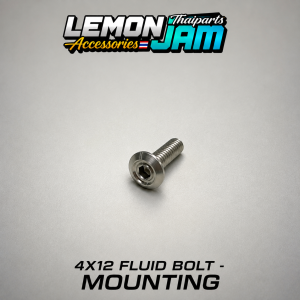 HENG BRAKE FLUID CAP BOLT ( 4x12 ) ( CNC GEAR TYPE ) ( FLOWER TYPE )