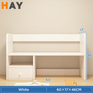 Deskop Organizer Rak Buku Study Table Rack Bookshelf Rack Tabletop Storage Rack Multifunctional Table Stand Office Table Multi-layer Shelf With Door