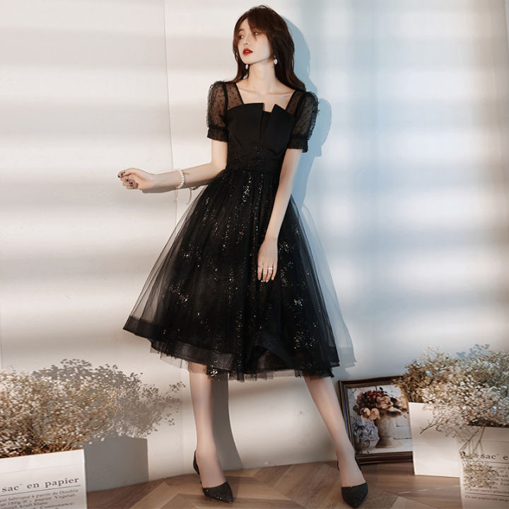 Elegant shop black dress