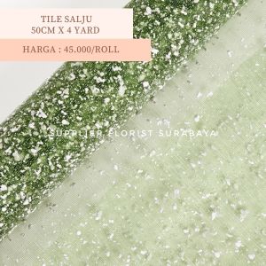 [1 ROLL 4 YARD] TILE SALJU WRAPING WRAPPING BUNGA KAIN KOREA STYLE MESH ROLL KAIN PEMBUNGKUS BUNGA TILLE TULE TULLE SALJU