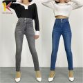 1K Celana Panjang HW 3 Kancing Hidup Highwaist Skinny Jeans P553 Celana Pants Wanita Legging Jeans Wanita Polos. 