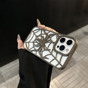 3D hollow spider heat dissipation phone case for Samsung S23 S24 S25 Ultra FE Plus A16 A26 A36 A56 A54 A55 A06 A04 A13 casing Simple solid color protective case for S23ultra case