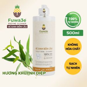 Nước Rửa Bồn Cầu Sinh Học Enzym Dứa Fuwa3e Hương Dầu Khuynh Diệp Chai 500ml