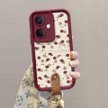Phone Case OPPO A3X A3 Pro A79 A98 A78 5G Casing New Design Retro Leather Lambskin Cute Cartoon Rose Flower Silicone Soft Cover with Lanyard 2025. 