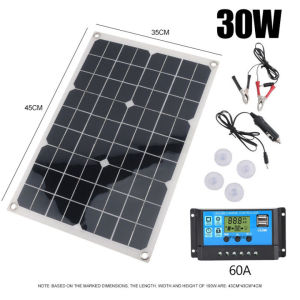 （dalam stok）60W Solar Panel / Solar Photovoltaic Module Panel Surya Poly Solar 60 Watt+ 10A Dengan Kontroler，Solar Cell