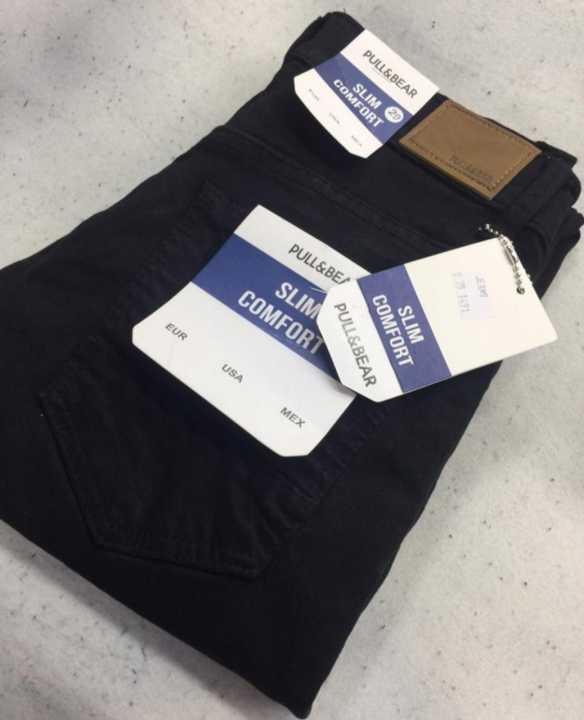 PULL AND BEAR JEANS STRETCH SUPER SKINNY PRIA / CELANA PANJANG TERBARU / JEANS HITAM PEKAT