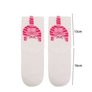 5PCS Cute Cat Socks with Balls Funny Cotton Socks Breathable Soft Cotton Socks Girl Women Socks Novelty Gifts for Cat Lovers