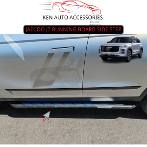 JAECOO J7 RUNNING BOARD CHROME BLACK DESIGN DOOR SIDE STEP RUNNING BOARD