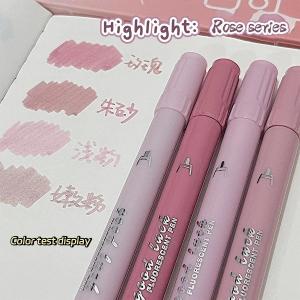4 cái hai mặt Tô Màu Thiết lập dễ thương Hàn Quốc Bút đánh dấu có thể giặt văn phòng phẩm đồ dùng học tập