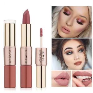 2 in 1 O Two O Matte Lipstick Lip Gloss Waterproof Liquid Make Up Set Otwooo Lipstick Long Lasting