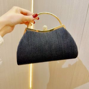 [MJ&AJ] 8803#Women Party  Midnight Florence Clutch Bag (with sling)