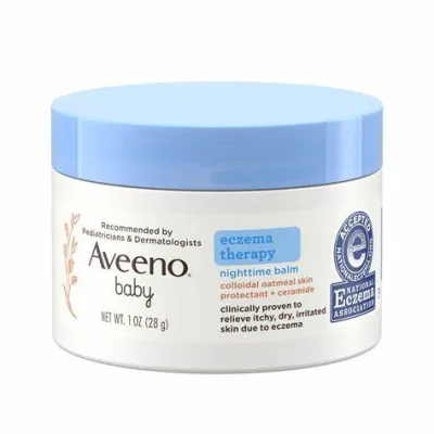 Aveeno Baby Eczema Therapy Nighttime Balm 1 Oz