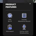 Deli Biometrics Time Attendance Biometric Fingerprint Time Attendance Biometrics Fingerprint Scanner Bundy Clock Time Recorder Black E3960. 