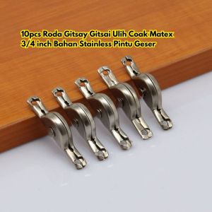 10pcs Roda Gitsay BR245 Geser Sliding Matex Bahan inch 3/4 Ulih Stainless Sliding Jendela Kecil Lemari (19mm) Pintu Gitsai Coak Etalase Pintu