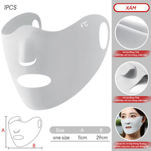 Khẩu trang Mặt nạ chơi gôn UPF50+ bằng lụa lạnh thoáng khí chống nắng khẩu trang nhẹ