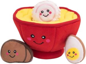 ZippyPaws Burrow- Interactive Dog & Puppy Toys for Boredom StimulatingProducts to Keep them Busy Hide & Seek Plush Puzzles Squeaky Toy for Enrichment For Small & Medium Dogs- Milk and Cookies