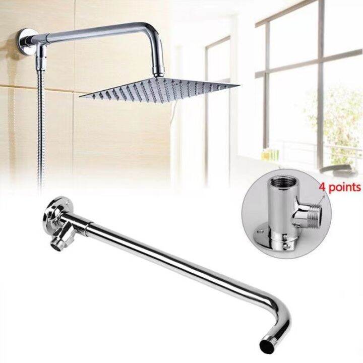 RCG Best Stainless Steel Rain Rainfall Shower Pipe Shower Head Arm 40CM ...