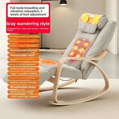Massage Chair For Home Use Full Body Elderly Small Folding Sofa Neck Waist Back Kneading Electric Rocking Chair