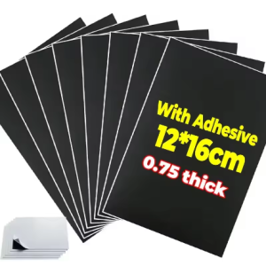 5ชิ้นเทปกาวในตัวแผ่นแม่เหล็ก A4แผ่นแม่เหล็กอ่อนลายจุดแม่เหล็กยางยืดหยุ่นจุดสำหรับติดผนังตู้เย็นสติกเกอร์รูปภาพ