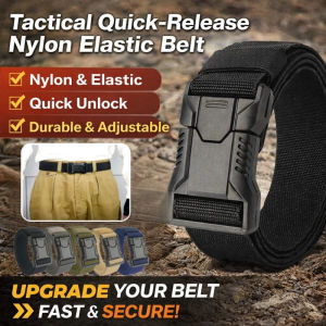 Tactical Quick Release Belt Military Nylon Elastic Strap Adjustable Durable Outdoor Gear For Men’s Waist Strap Heavy Duty Tactical Accessories