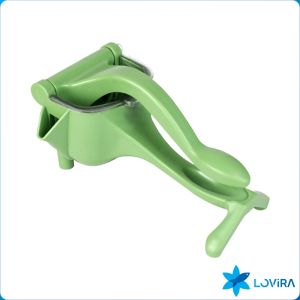 LoviRa Plastic Green Manual Fruit Hand Press Citrus Extractor Machine Manual Squeezer Juice Mixer Mini