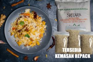 Beras Basmati SRITARA 1121Creamy Sella Kemasan Repack / Kemasan isi ulang Original Basmati Rice - Berkah Karya Utama