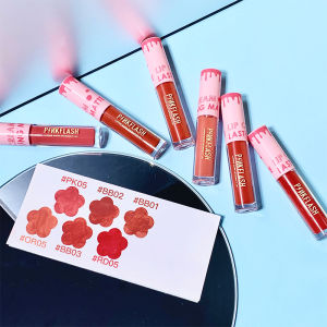 PINKFLASH Store ลิปสติก เนื้อลิควิด เนื้อน้ำ สีแมท เม็ดสีแน่น เม็ดสีชัด กันน้ำ 6 New สี
