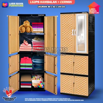 LEMARI PAKAIAN PLASTIK LEMARI PINTU RAK SERBAGUNA LS2PS TABITHA ORIGINAL