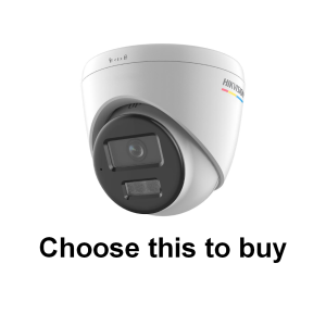 (2026 Upgraded) HIKVISION DS-2CD1347G3-LIU 4MP ColorVu 3.0 Audio Fixed Turret Network Camera CCTV Camera 24/7 Colorful Smart Hybrid Light Motion Detection Built-in Mic