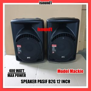 SPEAKER PASIF B2G 12 INCH 12 IN 12IN 2 PCS FIBER MODEL MACKIE MIKI