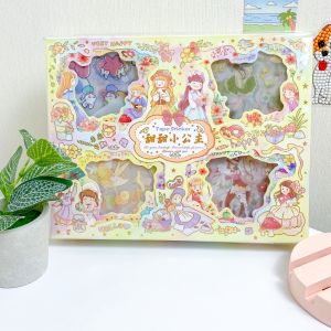 Stiker MIMI Kawaii Isi 20 40 100 Lembar | Stiker Vinyl Waterproof Anak Jurnal Scrapbook KIDSKORNER | Warna ungu desain kawaii 4 set berbeda waterproof cocok untuk jurnal dan scrapbook.