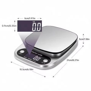 TURTLE 5kg/0.1g Stainless Steel Digital Kitchen Scale Food scale kitchen baking cooking scales