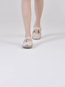 [Famous Brand Authentic] Jeep Casual Mary Jane Shoes Womens Summer Fashion New Soft Bottom Low-Cut Flat Bottom Not Tired Feet Pumps