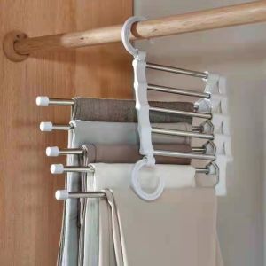 GM Multifunctional Multilayer Hanger folding storage for pants trousers storage rack