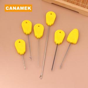 【CANAMEK】 3pcs Hook Drill Carp Fishing Tools Kit Bait Pins Threading Bait Rigging Baiting Needles Baiting Rig Tool Fishing Accessories