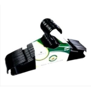 Hanger Baju Plastik SSP Hitam 1 pak- Selusin Gantungan Pakaian Dewasa Tebal & Kokoh