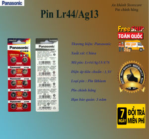 Vỉ 10 Viên pin LR44/AG13 Panasonic 15 V