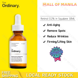 The Ordinary Retinol 0.2% in Squalane Essence Authentic Anti-Aging, Anti-wrinkle, Fades fine lines, Moisturizing,Whitening serum 【Ready stock】