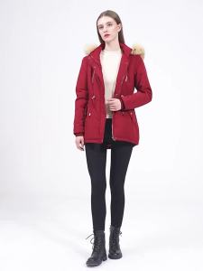 Winter Jacket Women Baju Sejuk Perempuan Wanita Detachable Fur Hoodie Fleece Lining Windbreaker Jacket Global Fashion