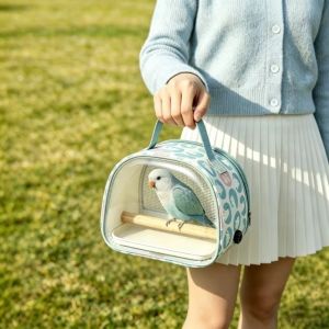 OWMXZL Thiết bị cầm tay Túi đựng thú cưng Thoáng khí Đa chức năng Túi đựng thú cưng nhỏ Di động Giá đỡ bằng gỗ Túi đựng chim Chim Vẹt