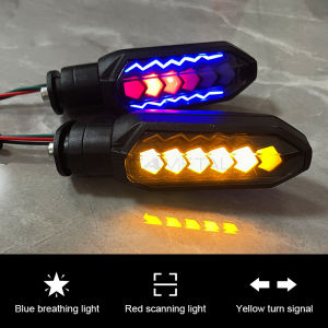 Seametal đèn tín hiệu báo rẽ nước máy ánh sáng cao thông dụng cho xe máy Đèn LED màu hổ phách đèn đèn nhấp nháy nước chảy