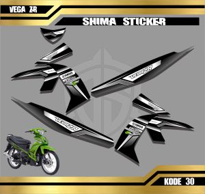 Stiker VEGA ZR Striping VEGA ZR Motor YAMAHA Sticker Variasi Racing 30 - 37