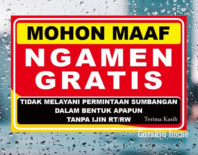 Stiker Mohon Maaf Ngamen Gratis Lazada Indonesia