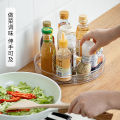 [HomeAmaze]1/2Tier Rotating Tray Spining Storage Condiment Organizer Kitchen Cabinet Organizer Seasoning Rack Fridge Rotate Organizer. 